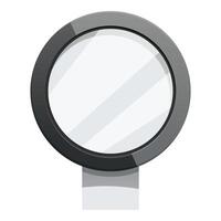 Round road sign with metal pole showing a blank space for your message vector