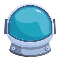 Astronaut helmet reflecting the vastness of space exploration vector