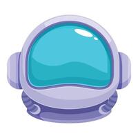 Astronaut helmet exploring the vastness of outer space vector