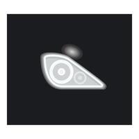 Car headlight shining in the dark background vector