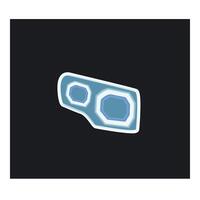 Futuristic glowing interface element hud displaying data vector