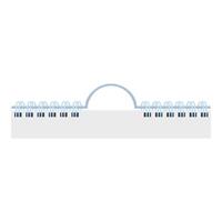 Metal spiral binding of notebook, diary or calendar vector