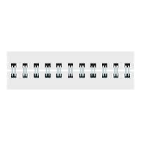 Double wire binding spines for calendars and notebooks vector