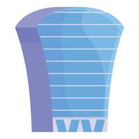 Modern business center building reaching for the sky vector