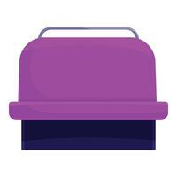 Empty double stadium seat with handrail waiting for fans vector