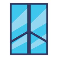Modern window frame with a blue sky visible vector