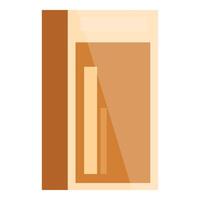 Modern elevator with open doors showing empty cabin vector