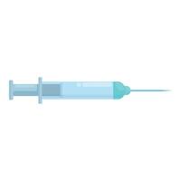 Medical syringe injecting liquid solution for vaccination vector