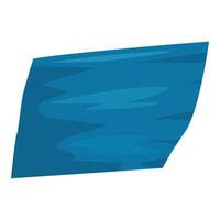 Blue rippled water surface creating abstract shape vector