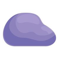 Purple paint splashing and forming abstract shape vector