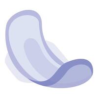 Soft sanitary pad floating on white background vector