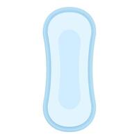 Blue feminine sanitary pad offering comfort and protection vector