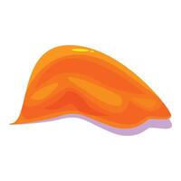 Orange slime dripping down providing copy space vector