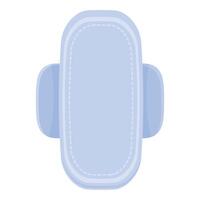 Sanitary pad with wings for menstrual hygiene vector