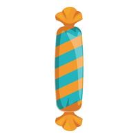 Blue and orange candy showing diagonal stripes design vector