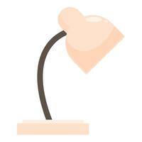 Modern desk lamp casting light in minimalist style vector