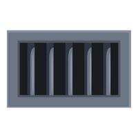 Prison cell bars showing concept of imprisonment and lack of freedom vector