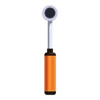 Screwdriver with orange handle fixing and repairing icon vector