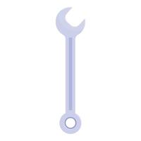 Wrench icon representing repairing and fixing vector