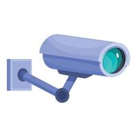 Modern security camera watching over providing safety vector