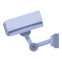 Modern security camera monitoring the area vector