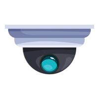 Modern security camera monitoring protecting surveillance system vector
