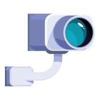 Security camera monitoring system is recording footage vector