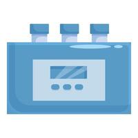 Laboratory equipment analyzing medical samples with digital display vector