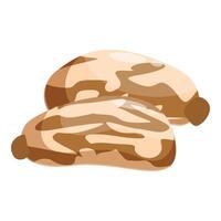 Two tiger nuts growing in their shells vector