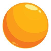 Yellow sphere ball glowing round circle orb ellipse 3d glossy vector