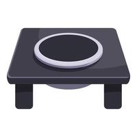 Modern induction cooker using electromagnetic heating technology for cooking vector