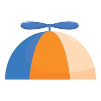 Funny hat with propeller is spinning and making you smile vector