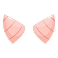 Two pieces of nigiri sushi with salmon showing salmon texture vector