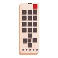 Tv remote control with buttons for changing channels vector