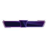 Futuristic lower third banner showing stream information vector
