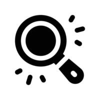 frying pan icon. glyph icon for your website, mobile, presentation, and logo design. vector