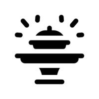 dinner table icon. glyph icon for your website, mobile, presentation, and logo design. vector