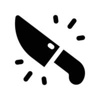 knife icon. glyph icon for your website, mobile, presentation, and logo design. vector