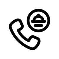call order icon. line icon for your website, mobile, presentation, and logo design. vector