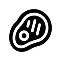steak icon. glyph icon for your website, mobile, presentation, and logo design. vector