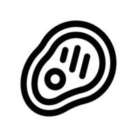 steak icon. line icon for your website, mobile, presentation, and logo design. vector