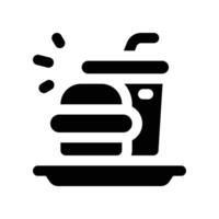 junk food icon. glyph icon for your website, mobile, presentation, and logo design. vector