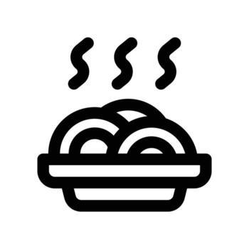 spaghetti icon. line icon for your website, mobile, presentation, and logo design. vector