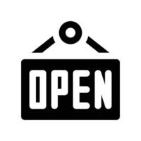 open icon. glyph icon for your website, mobile, presentation, and logo design. vector