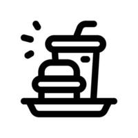 junk food icon. line icon for your website, mobile, presentation, and logo design. vector