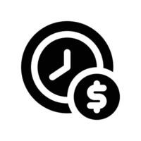 working hours icon. glyph icon for your website, mobile, presentation, and logo design. vector