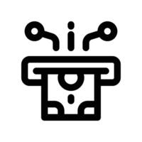 tech withdraw icon. line icon for your website, mobile, presentation, and logo design. vector