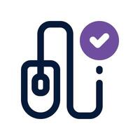 pay per click icon. dual tone icon for your website, mobile, presentation, and logo design. vector
