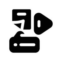 digital content icon. glyph icon for your website, mobile, presentation, and logo design. vector