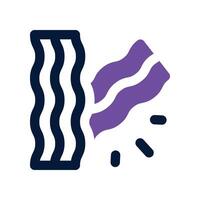 bacon icon. glyph icon for your website, mobile, presentation, and logo design. vector